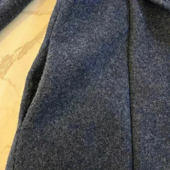 Club Monaco Kasppere Wool Zip Up Coat Blue Size Large - Picture 7 of 13